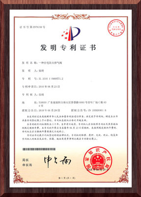 一种住宅防火排气阀